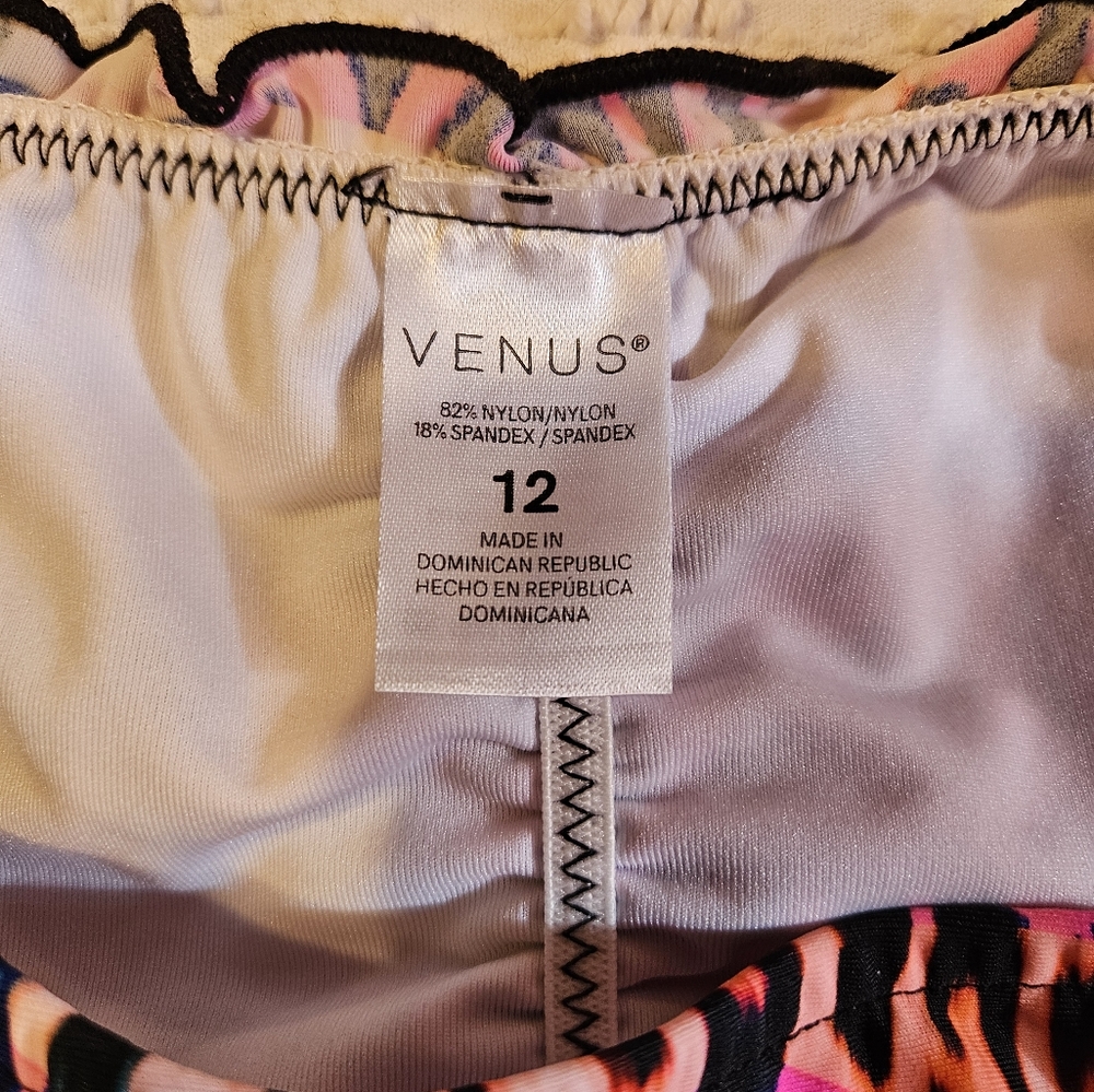Venus Pink Panther Animal Print Bikini Bottoms 12 Large - Picture 3 of 3